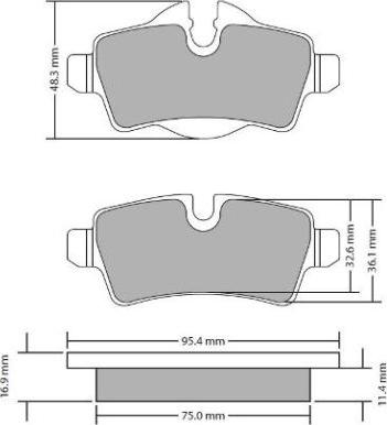 FREMAX FBP-1714 - Тормозные колодки, дисковые, комплект autospares.lv