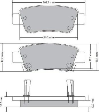 FREMAX FBP-1717 - Тормозные колодки, дисковые, комплект autospares.lv