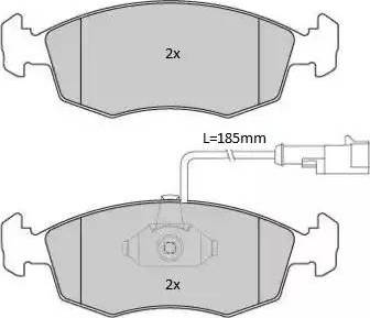 Ferodo FDS1376 - Тормозные колодки, дисковые, комплект autospares.lv