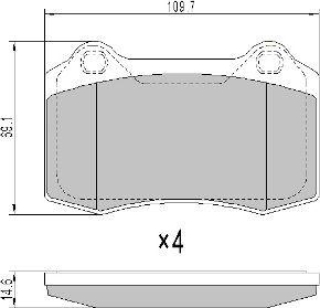 FREMAX FBP-1783 - Тормозные колодки, дисковые, комплект autospares.lv