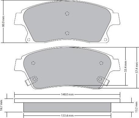 FREMAX FBP-1724 - Тормозные колодки, дисковые, комплект autospares.lv