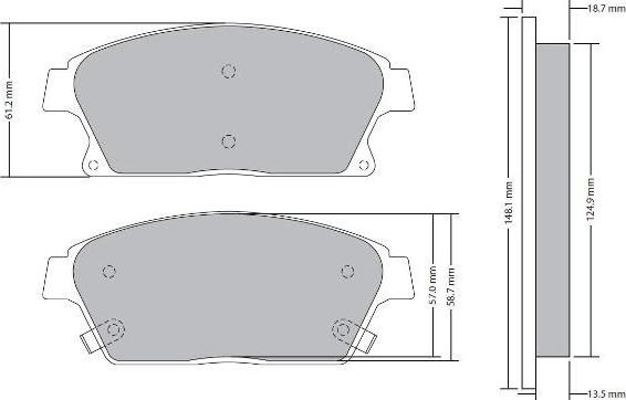 FREMAX FBP-1723 - Тормозные колодки, дисковые, комплект autospares.lv