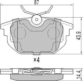 FREMAX FBP-1778 - Тормозные колодки, дисковые, комплект autospares.lv