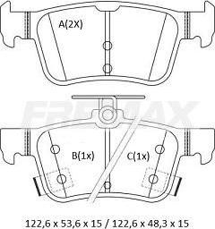 FREMAX FBP-2606 - Тормозные колодки, дисковые, комплект autospares.lv