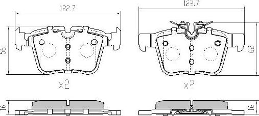 FREMAX FBP-2001 - Тормозные колодки, дисковые, комплект autospares.lv