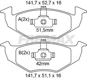 FREMAX FBP-2193 - Тормозные колодки, дисковые, комплект autospares.lv