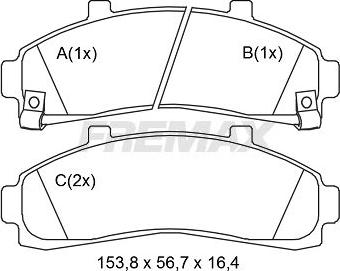 FREMAX FBP-2192 - Тормозные колодки, дисковые, комплект autospares.lv