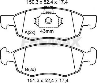 FREMAX FBP-2141 - Тормозные колодки, дисковые, комплект autospares.lv