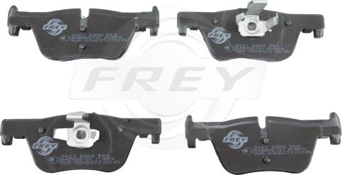 FREY 845505101 - Тормозные колодки, дисковые, комплект autospares.lv