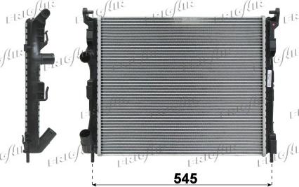 Frigair 0109.3093 - Радиатор, охлаждение двигателя autospares.lv