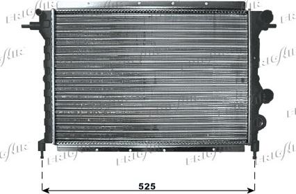 Frigair 0109.2047 - Радиатор, охлаждение двигателя autospares.lv