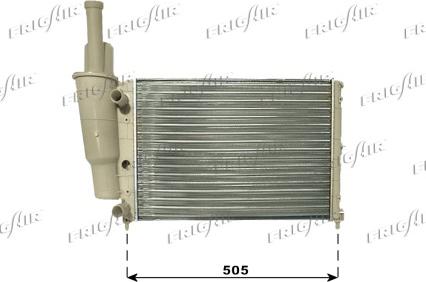 Frigair 0104.3001 - Радиатор, охлаждение двигателя autospares.lv