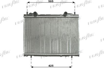 Frigair 0104.3085 - Радиатор, охлаждение двигателя autospares.lv