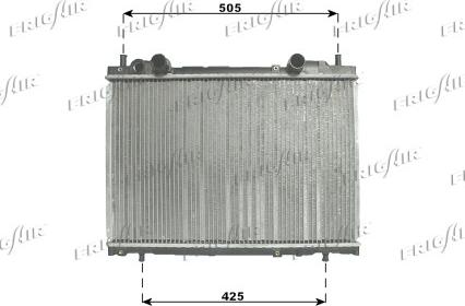 Frigair 0104.3086 - Радиатор, охлаждение двигателя autospares.lv