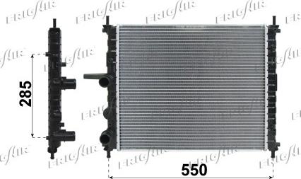 Frigair 0104.3088 - Радиатор, охлаждение двигателя autospares.lv