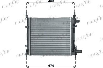 Frigair 0105.3054 - Радиатор, охлаждение двигателя autospares.lv