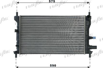 Frigair 0105.3060 - Радиатор, охлаждение двигателя autospares.lv