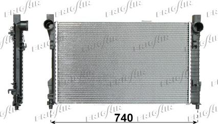 Frigair 0106.3086 - Радиатор, охлаждение двигателя autospares.lv