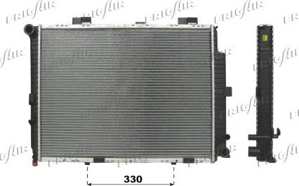 Frigair 0106.3075 - Радиатор, охлаждение двигателя autospares.lv