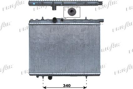 Frigair 0108.3036 - Радиатор, охлаждение двигателя autospares.lv