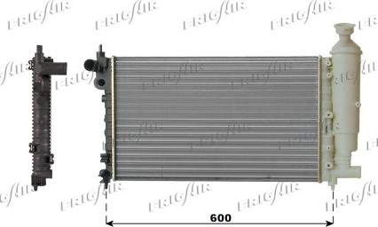 Frigair 0108.2068 - Радиатор, охлаждение двигателя autospares.lv