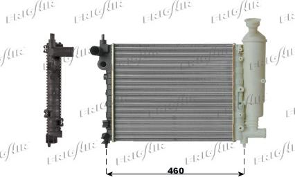 Frigair 0108.2067 - Радиатор, охлаждение двигателя autospares.lv