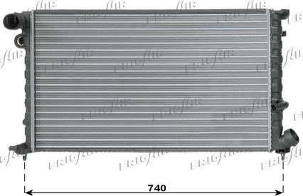 Frigair 0103.3040 - Радиатор, охлаждение двигателя autospares.lv