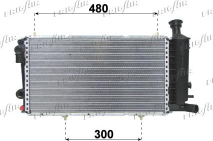 Frigair 0103.3011 - Радиатор, охлаждение двигателя autospares.lv