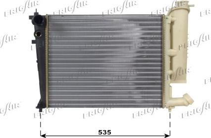 Frigair 0103.3013 - Радиатор, охлаждение двигателя autospares.lv