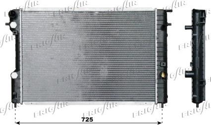 Frigair 0107.3067 - Радиатор, охлаждение двигателя autospares.lv