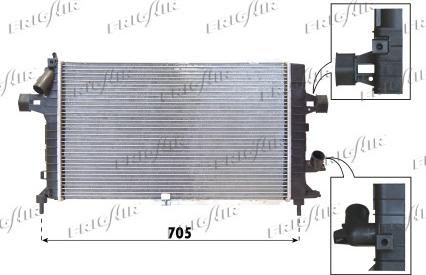 Frigair 0107.3088 - Радиатор, охлаждение двигателя autospares.lv