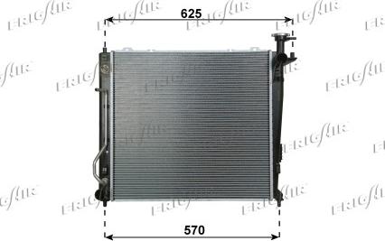 Frigair 0133.3045 - Радиатор, охлаждение двигателя autospares.lv