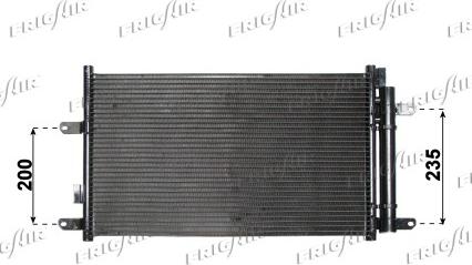 Frigair 0804.2068 - Конденсатор кондиционера autospares.lv