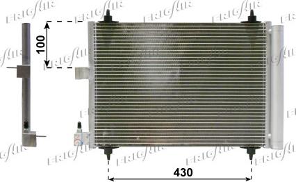 Frigair 0803.3030 - Конденсатор кондиционера autospares.lv