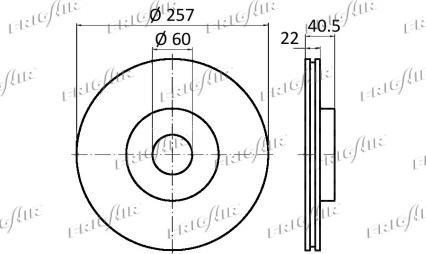 Frigair DC04.108 - Тормозной диск autospares.lv