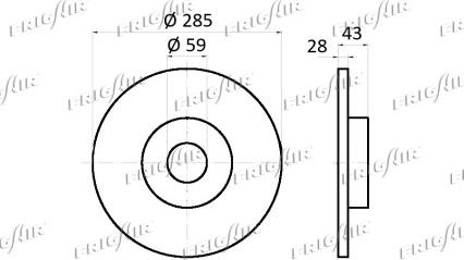 Frigair DC04.127 - Тормозной диск autospares.lv