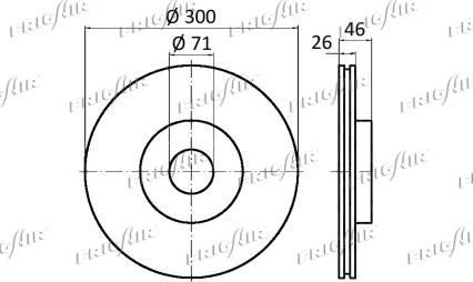 Frigair DC07.104 - Тормозной диск autospares.lv