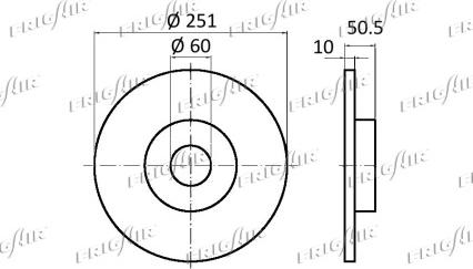 Frigair DC13.101 - Тормозной диск autospares.lv