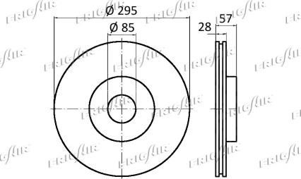 Frigair DC34.103 - Тормозной диск autospares.lv