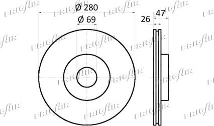 Frigair DC33.101 - Тормозной диск autospares.lv