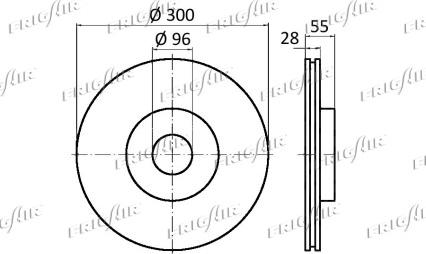 Frigair DC33.102 - Тормозной диск autospares.lv