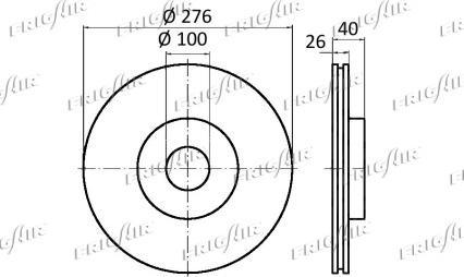 Frigair DC21.107 - Тормозной диск autospares.lv