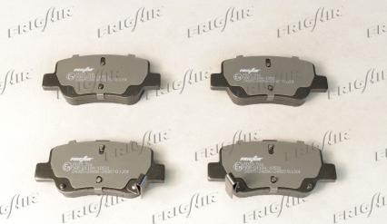 Frigair PD15.516 - Тормозные колодки, дисковые, комплект autospares.lv