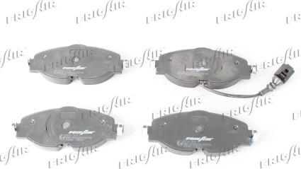 Frigair PD10.519 - Тормозные колодки, дисковые, комплект autospares.lv