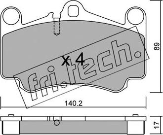 Fri.Tech. 910.0 - Комплектующие, барабанный тормозной механизм autospares.lv