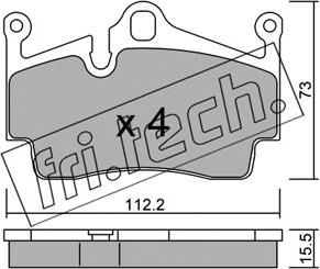 Fri.Tech. 911.0 - Комплектующие, барабанный тормозной механизм autospares.lv