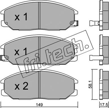 MK Kashiyama D10093 - Тормозные колодки, дисковые, комплект autospares.lv