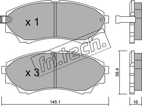 BENDIX BPD2137 - Тормозные колодки, дисковые, комплект autospares.lv