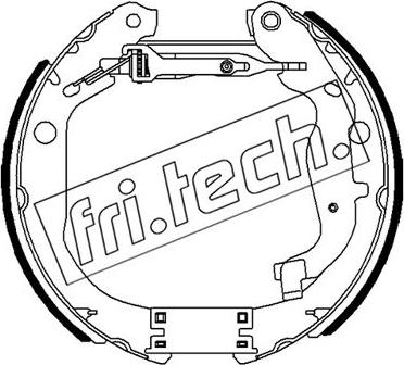 Fri.Tech. 16491 - Комплект тормозных колодок, барабанные autospares.lv