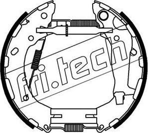 Fri.Tech. 16457 - Комплект тормозных колодок, барабанные autospares.lv